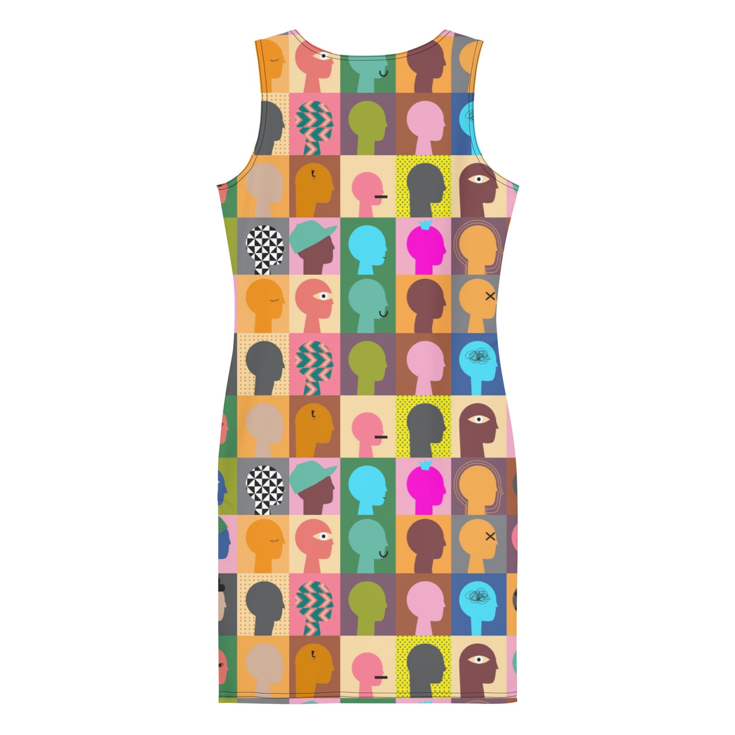 Kindred Spirit Conversational Mosaic Form-Fitting Dress