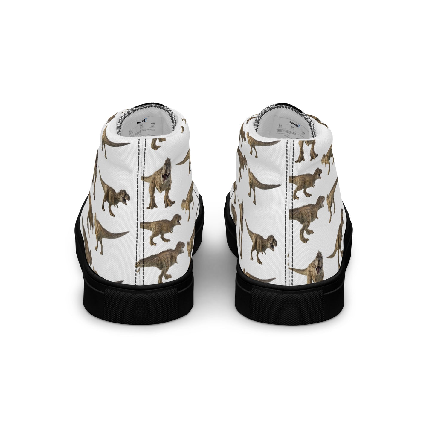 The Joyful Handmade Dinosaur High-Top Canvas Shoes