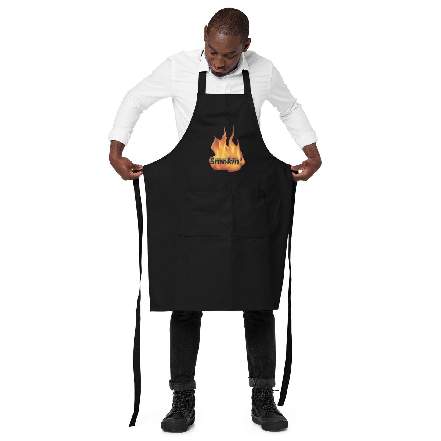 100% Organic Cotton Smokin' Hot Grill Eco Apron