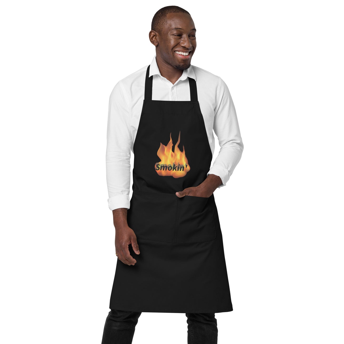 100% Organic Cotton Smokin' Hot Grill Eco Apron