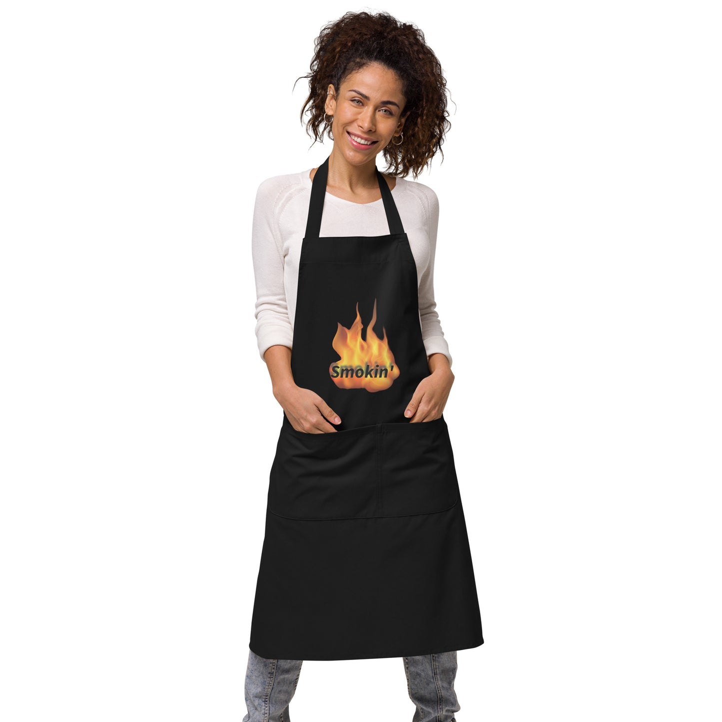 100% Organic Cotton Smokin' Hot Grill Eco Apron