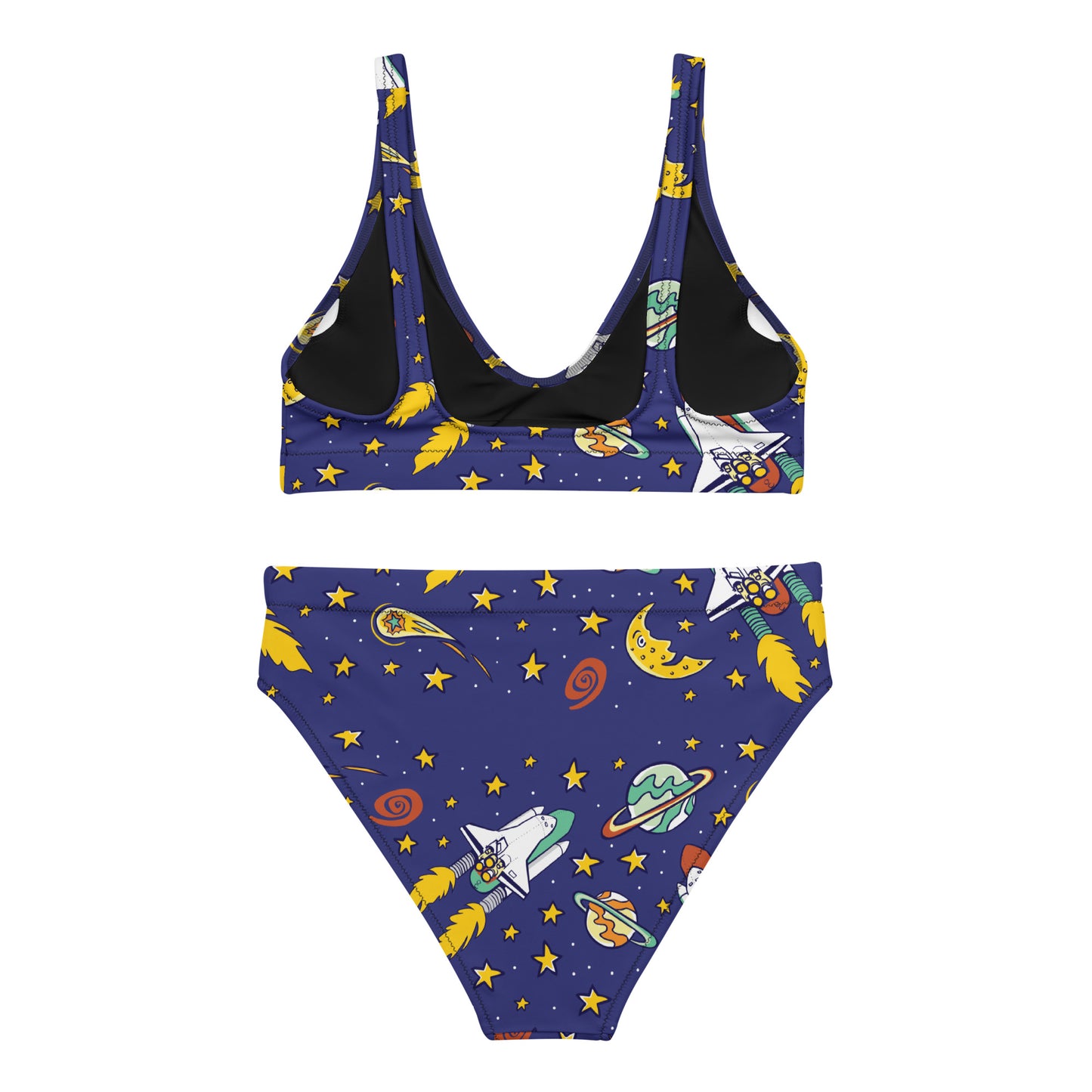 The Comforting Cosmic Adventure Eco-Friendly Sports Bikini Set