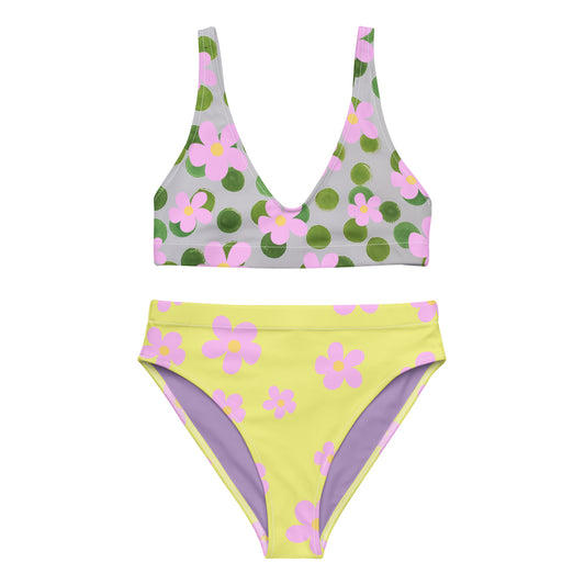 Move-over-Betsey High-Waisted Eco Sports Bikini Set