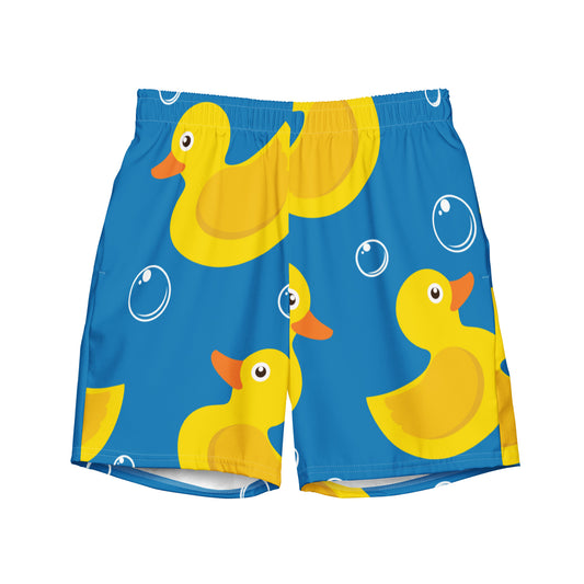 The Recycled Happy Ocean Boogie Avant-Garde Rubber Ducky Artisan Swim Trunks