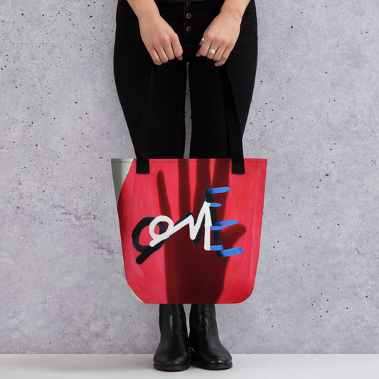 Shadow Hand All-Over Print Tote