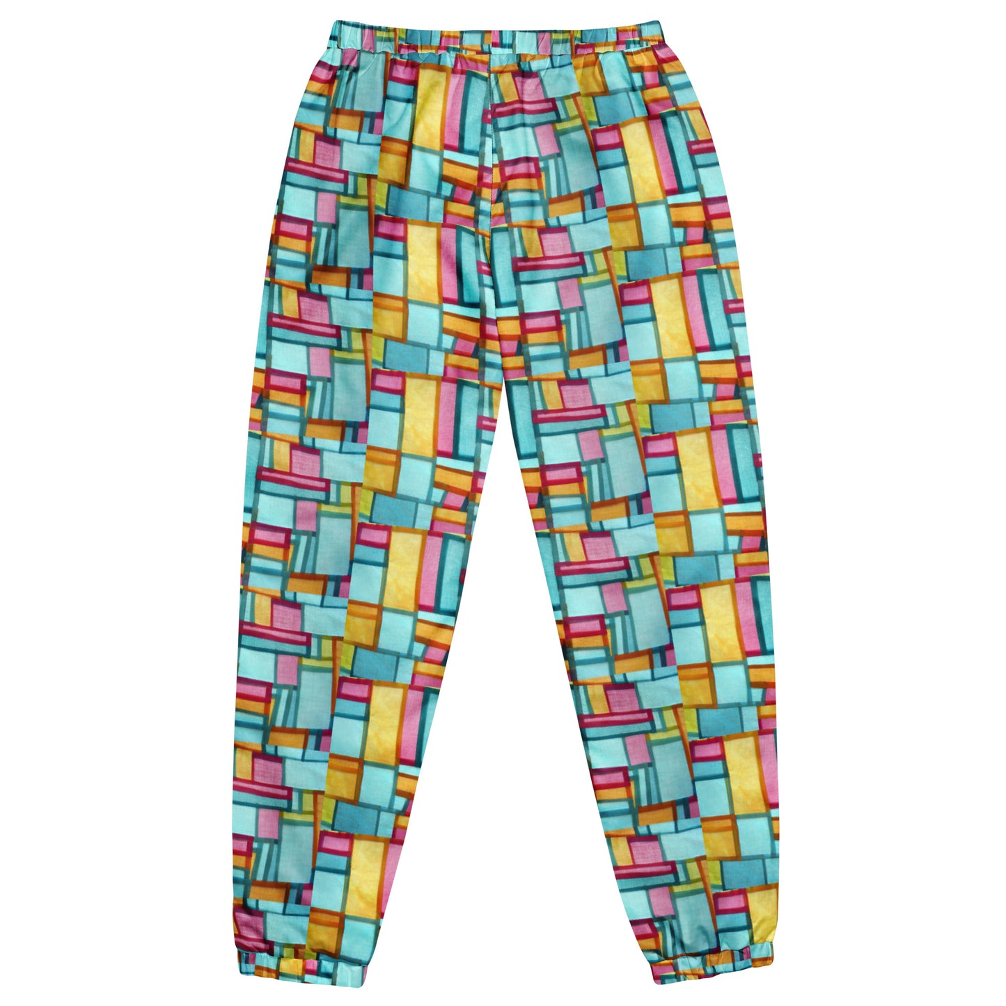 Stained-Glass Water-Resistant Geometry Dream Pants