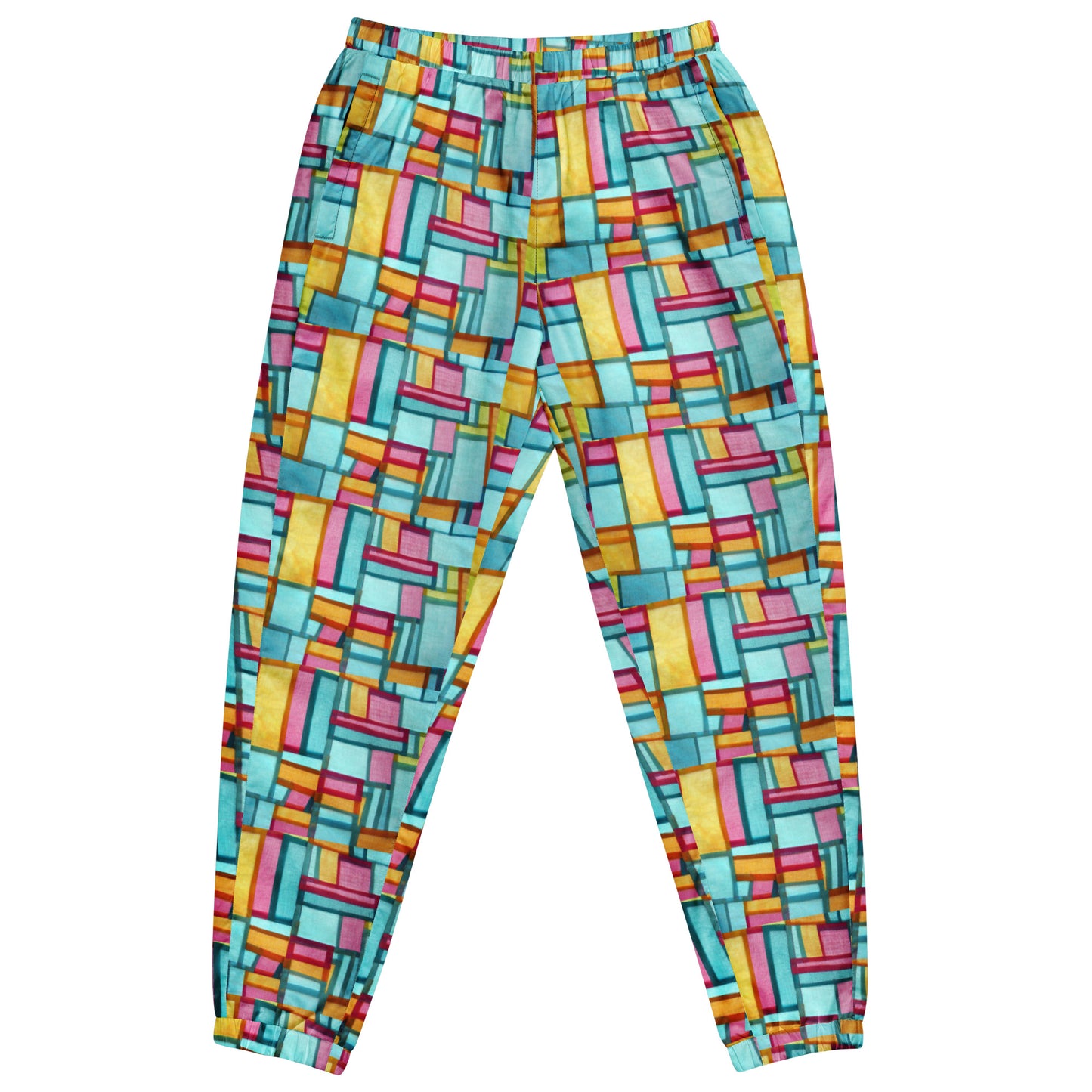 Stained-Glass Water-Resistant Geometry Dream Pants