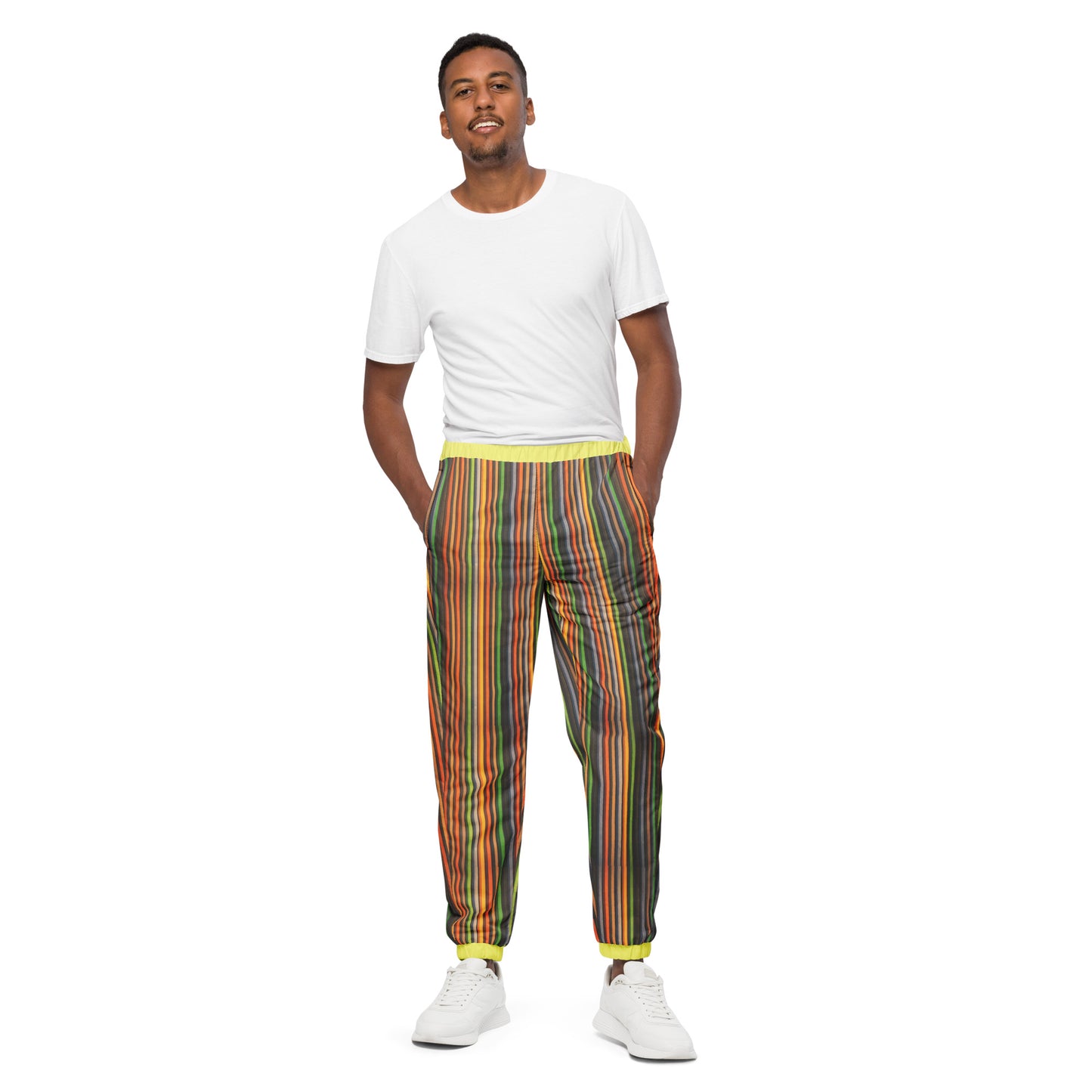 The Water-Resistant Peaceful Cocoa Harmony Premium Striped Slacks