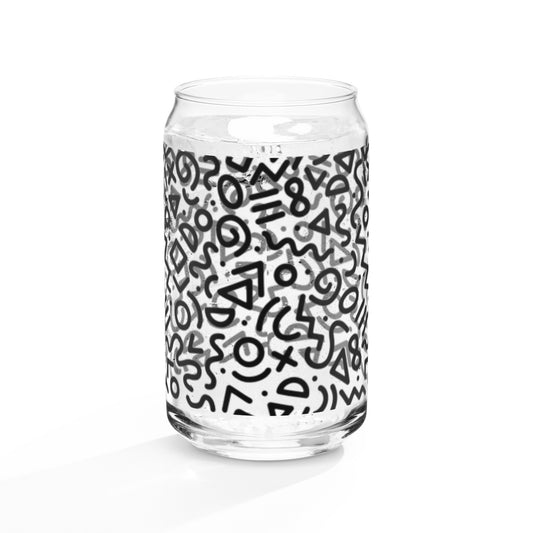 The Exciting Keith Haring-Inspired Can-Shaped Glass