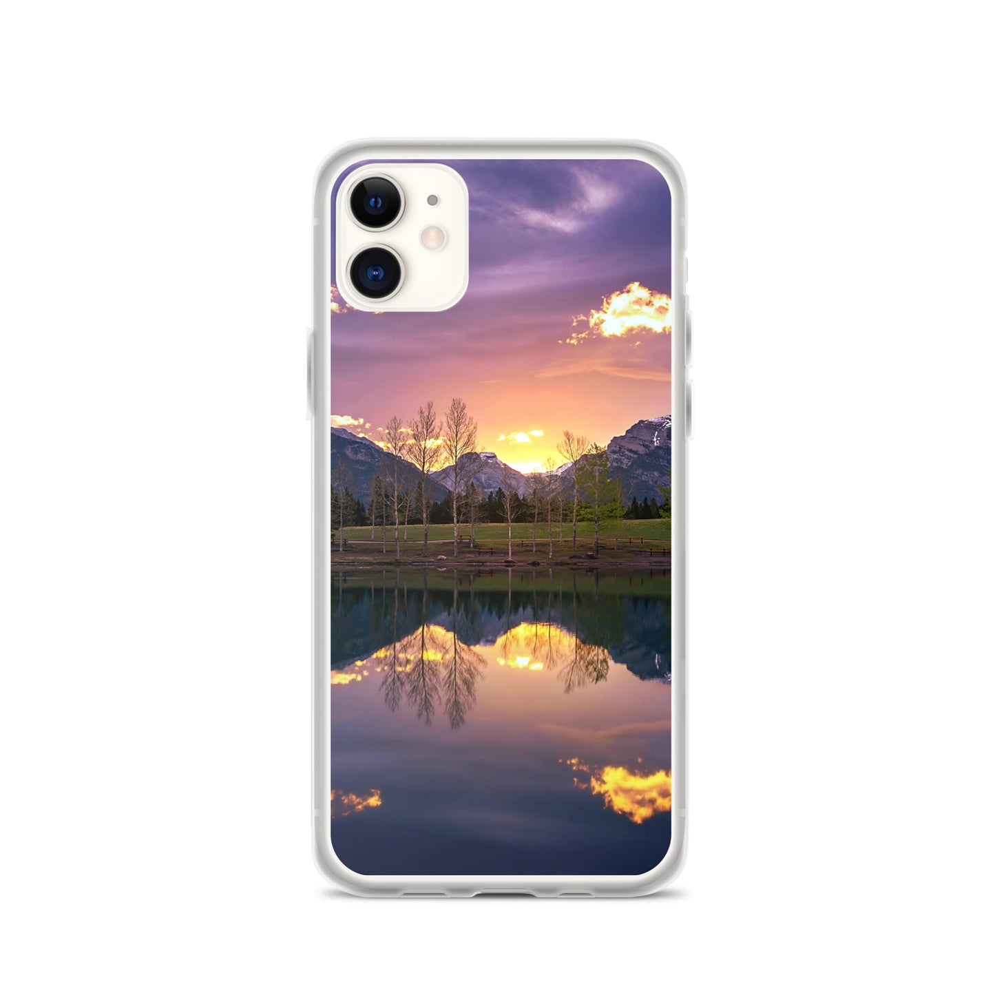 The Invigorating Purple Mountain Sunrise Clear Case for iPhone®