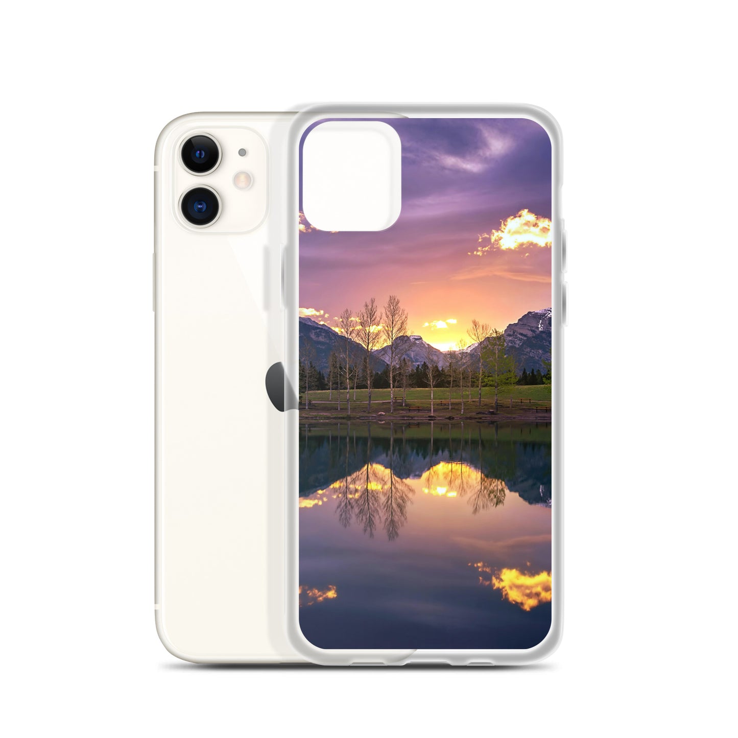 The Invigorating Purple Mountain Sunrise Clear Case for iPhone®