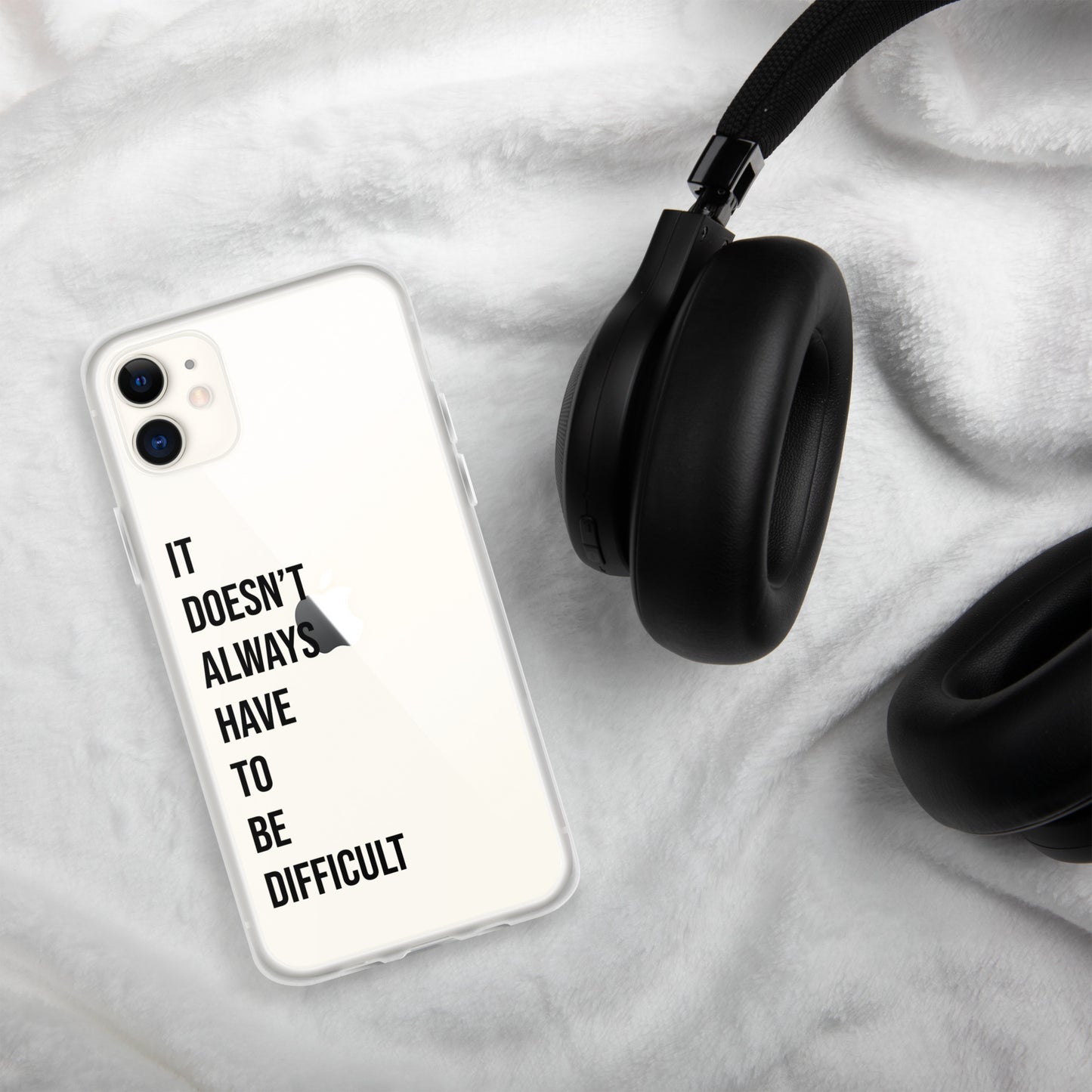 The Lifechanging "It Doesn't Always Have To Be Difficult" Clear Case for iPhone®