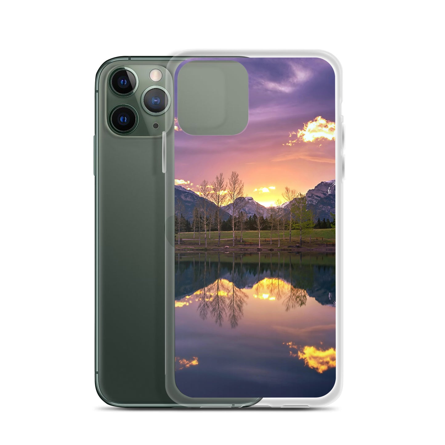 The Invigorating Purple Mountain Sunrise Clear Case for iPhone®