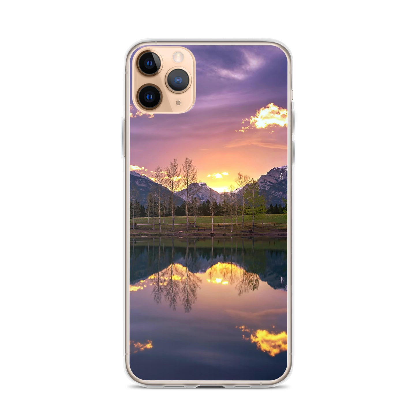 The Invigorating Purple Mountain Sunrise Clear Case for iPhone®