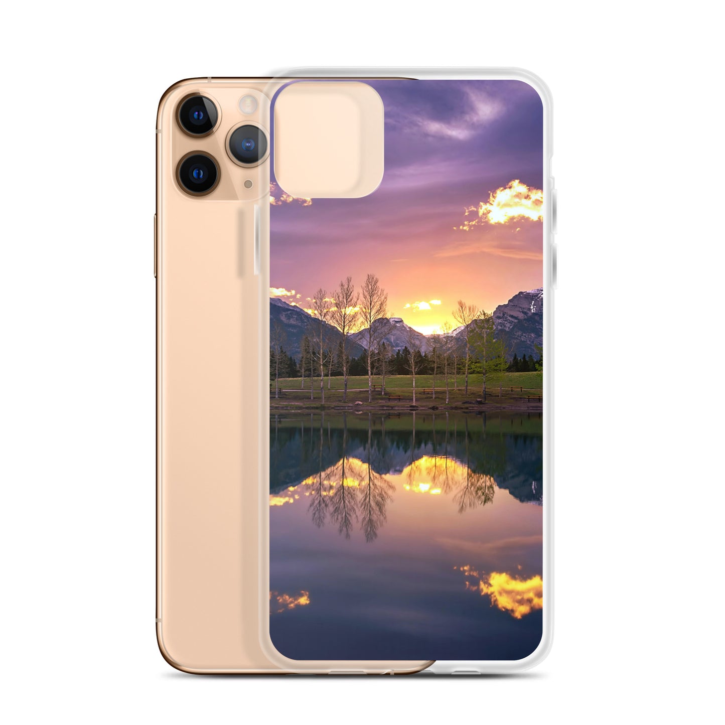 The Invigorating Purple Mountain Sunrise Clear Case for iPhone®