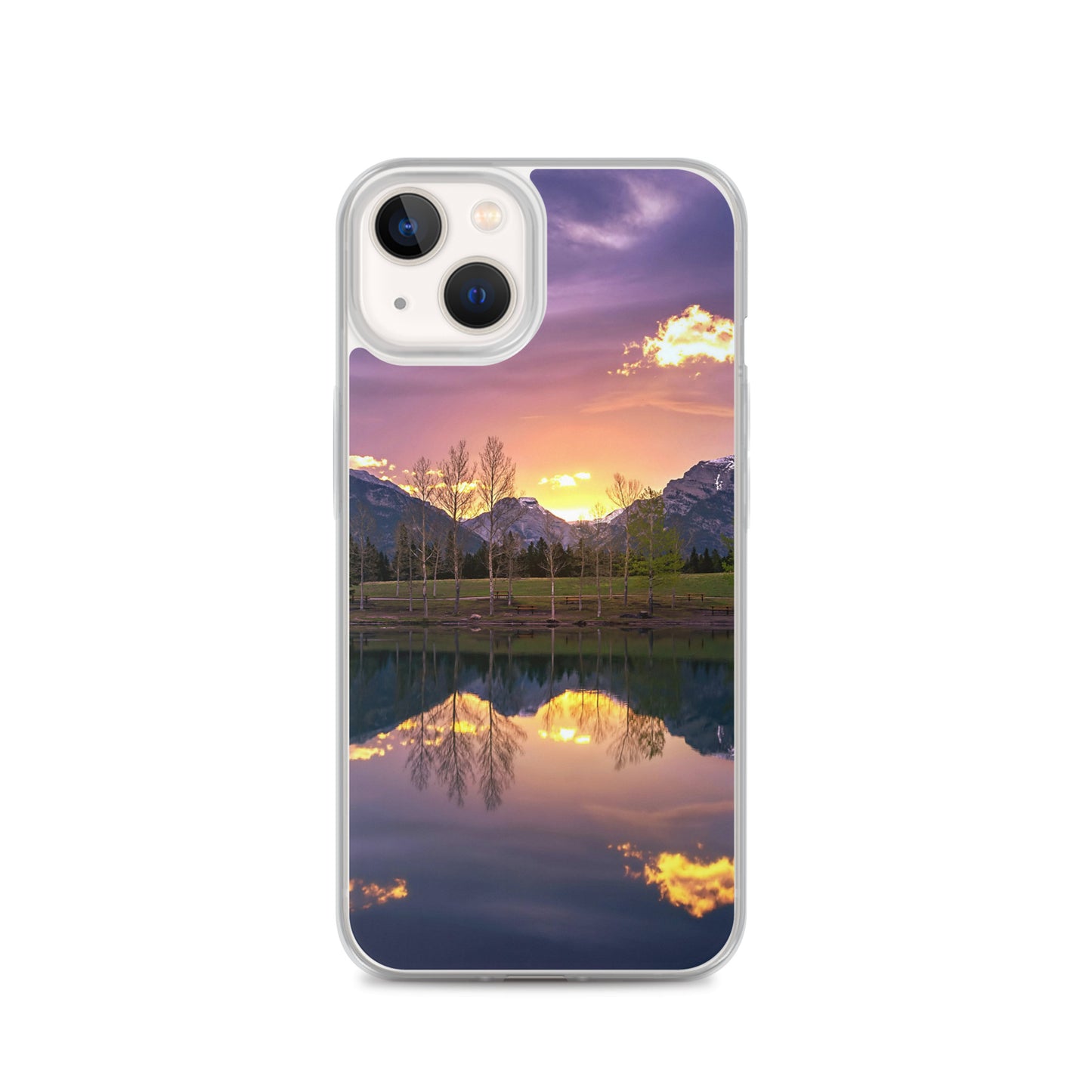 The Invigorating Purple Mountain Sunrise Clear Case for iPhone®