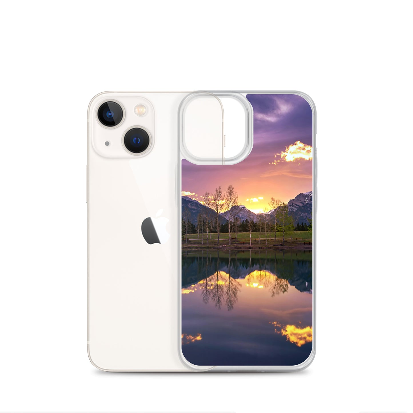 The Invigorating Purple Mountain Sunrise Clear Case for iPhone®