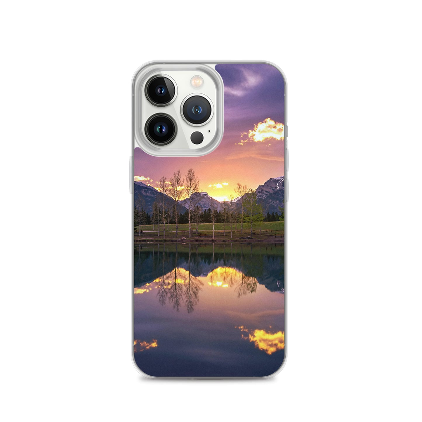 The Invigorating Purple Mountain Sunrise Clear Case for iPhone®