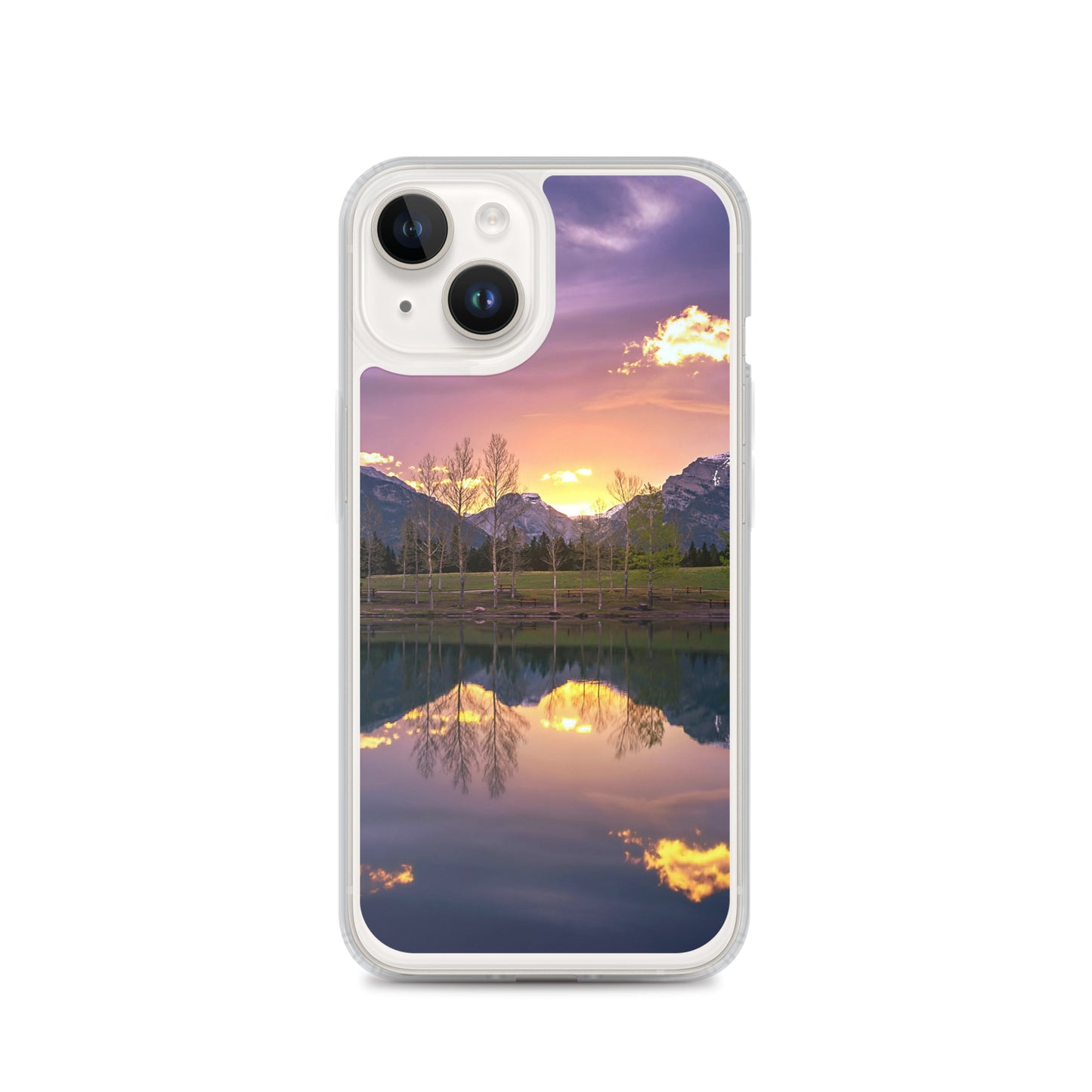 The Invigorating Purple Mountain Sunrise Clear Case for iPhone®