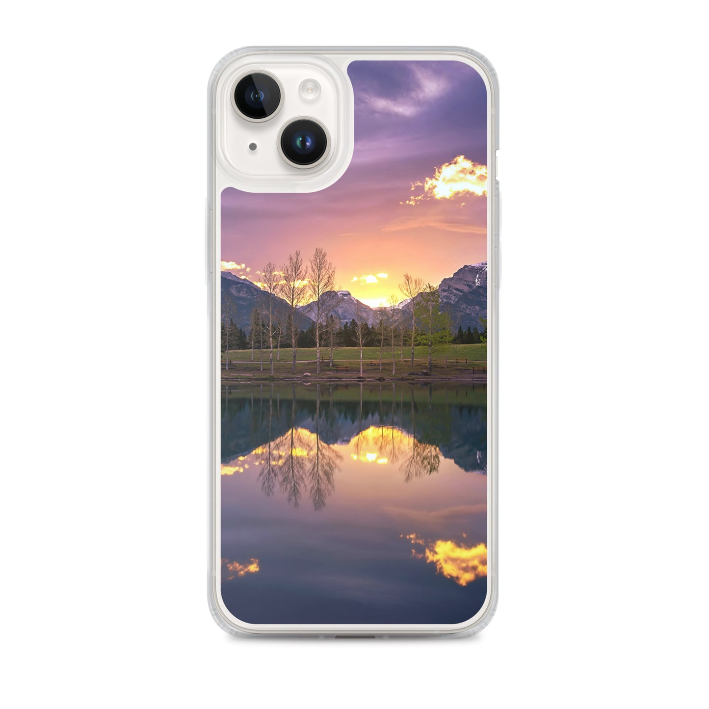 The Invigorating Purple Mountain Sunrise Clear Case for iPhone®