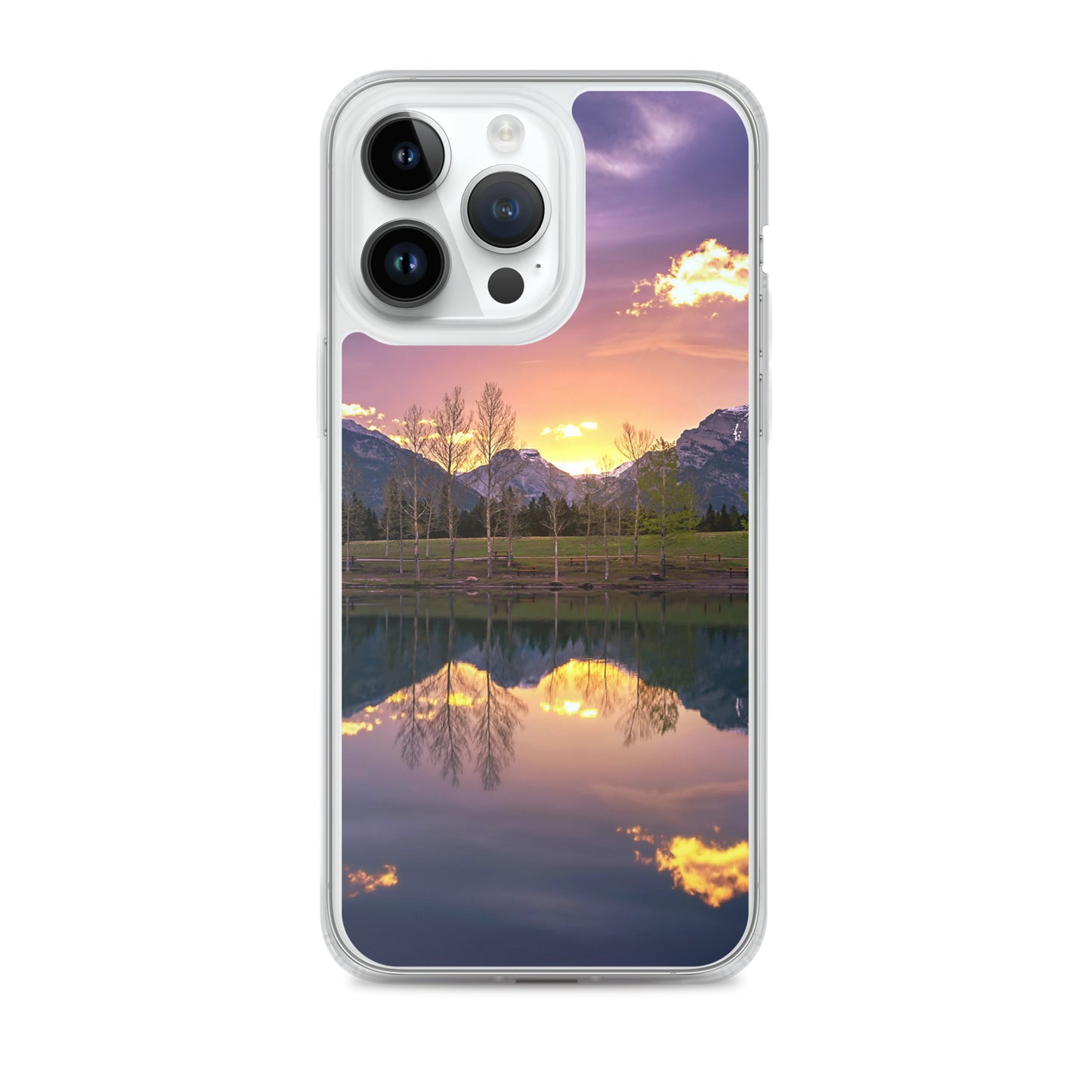 The Invigorating Purple Mountain Sunrise Clear Case for iPhone®