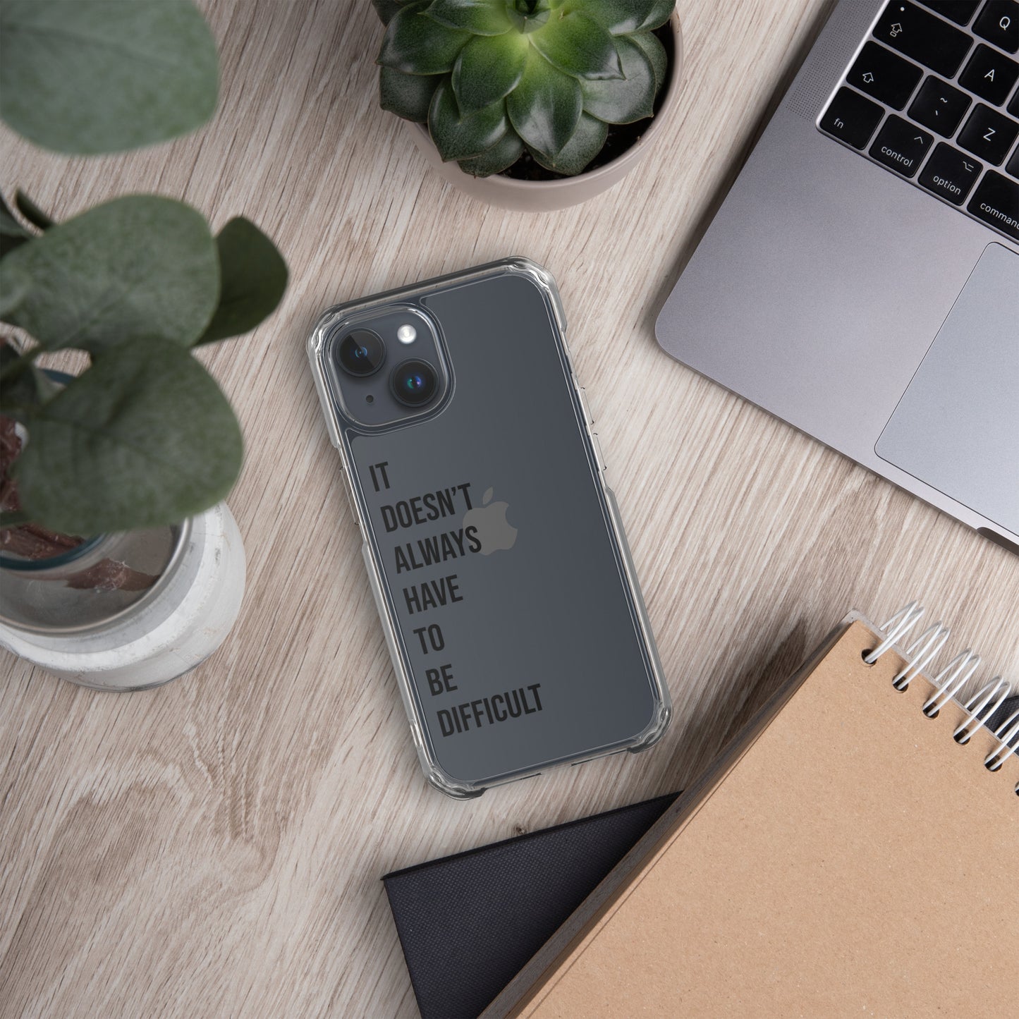 The Lifechanging "It Doesn't Always Have To Be Difficult" Clear Case for iPhone®