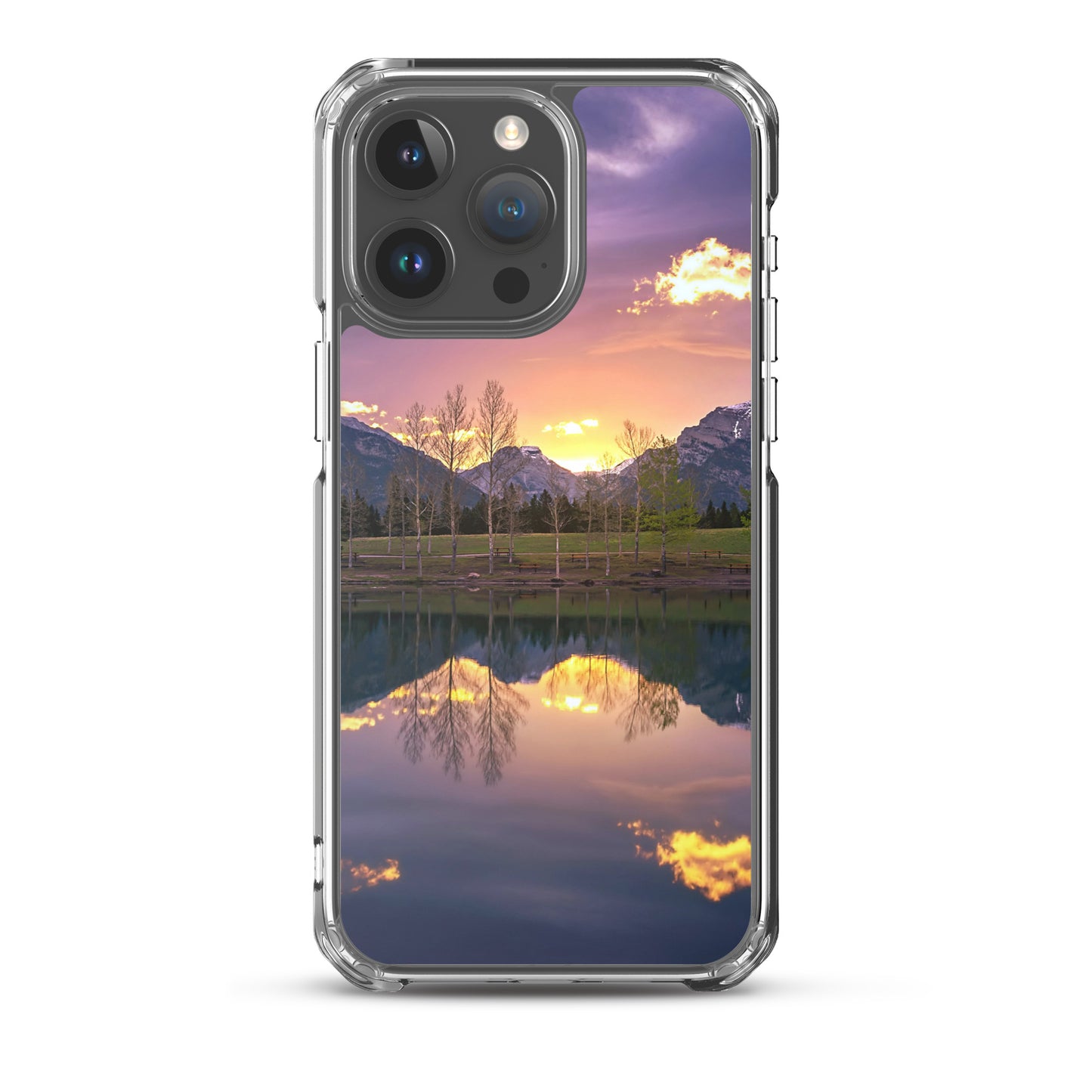 The Invigorating Purple Mountain Sunrise Clear Case for iPhone®