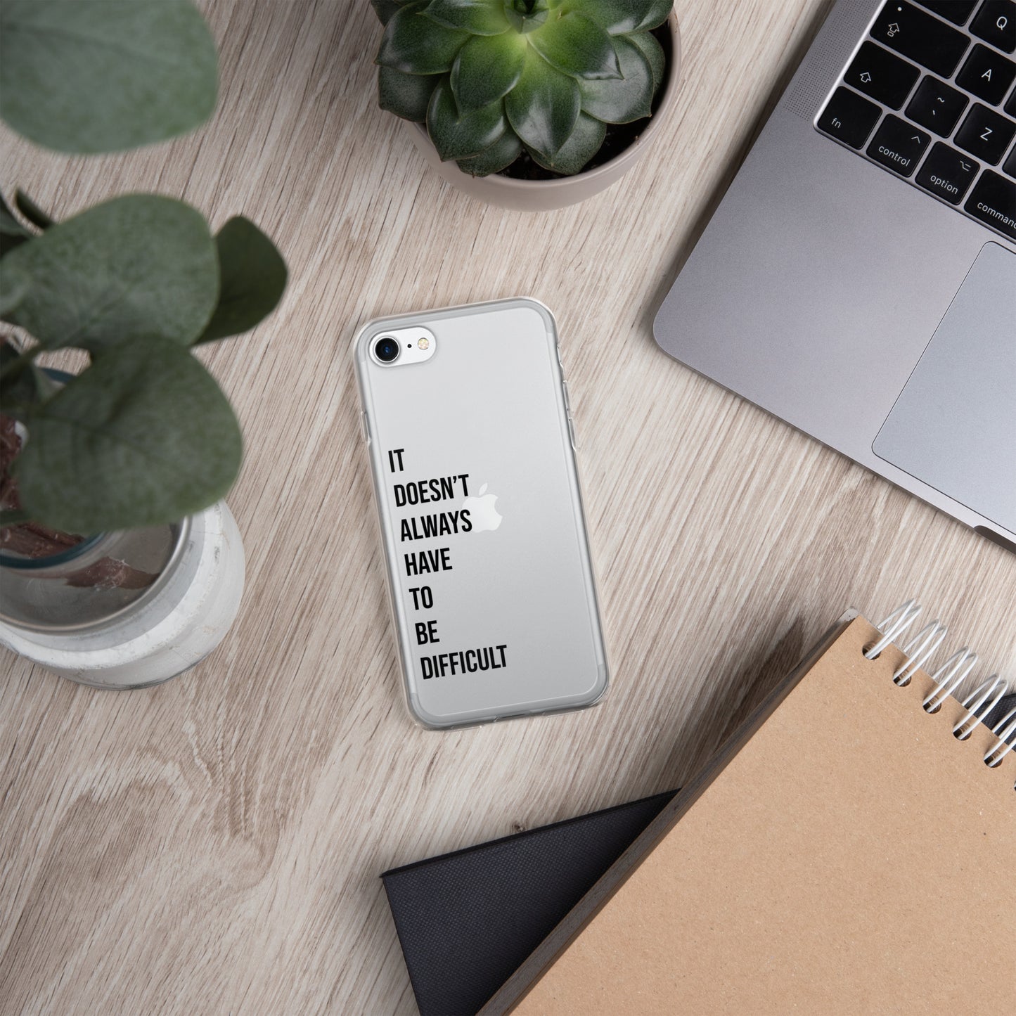 The Lifechanging "It Doesn't Always Have To Be Difficult" Clear Case for iPhone®