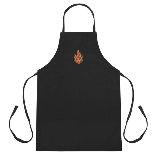 Hopeful Flame Embroidered Apron