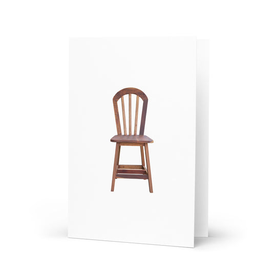 Wooden Chair Greeting Card