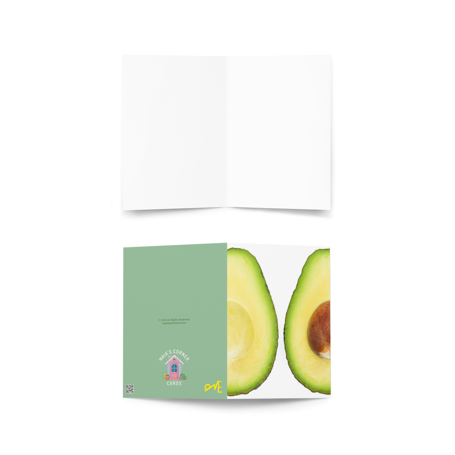 Avocado Greeting Card
