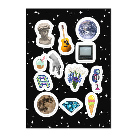 The 2 Year Durability Delightful Masterpieces of Earth Collector's Sticker Sheet