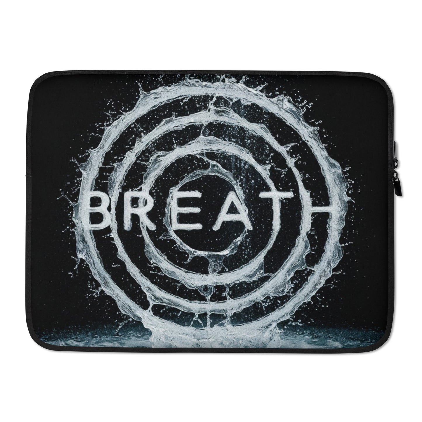 The Encouraging Faux Fur-Lined Water Explosion Laptop Sleeve: Breath Edition