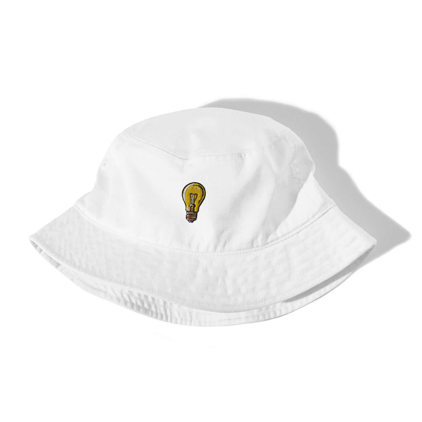 The Invigoratingly Bright Idea Embroidered Organic Bucket Hat