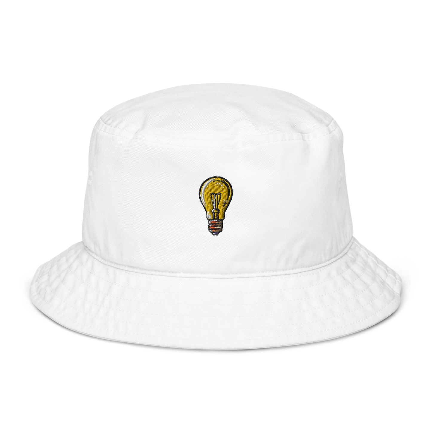 The Invigoratingly Bright Idea Embroidered Organic Bucket Hat