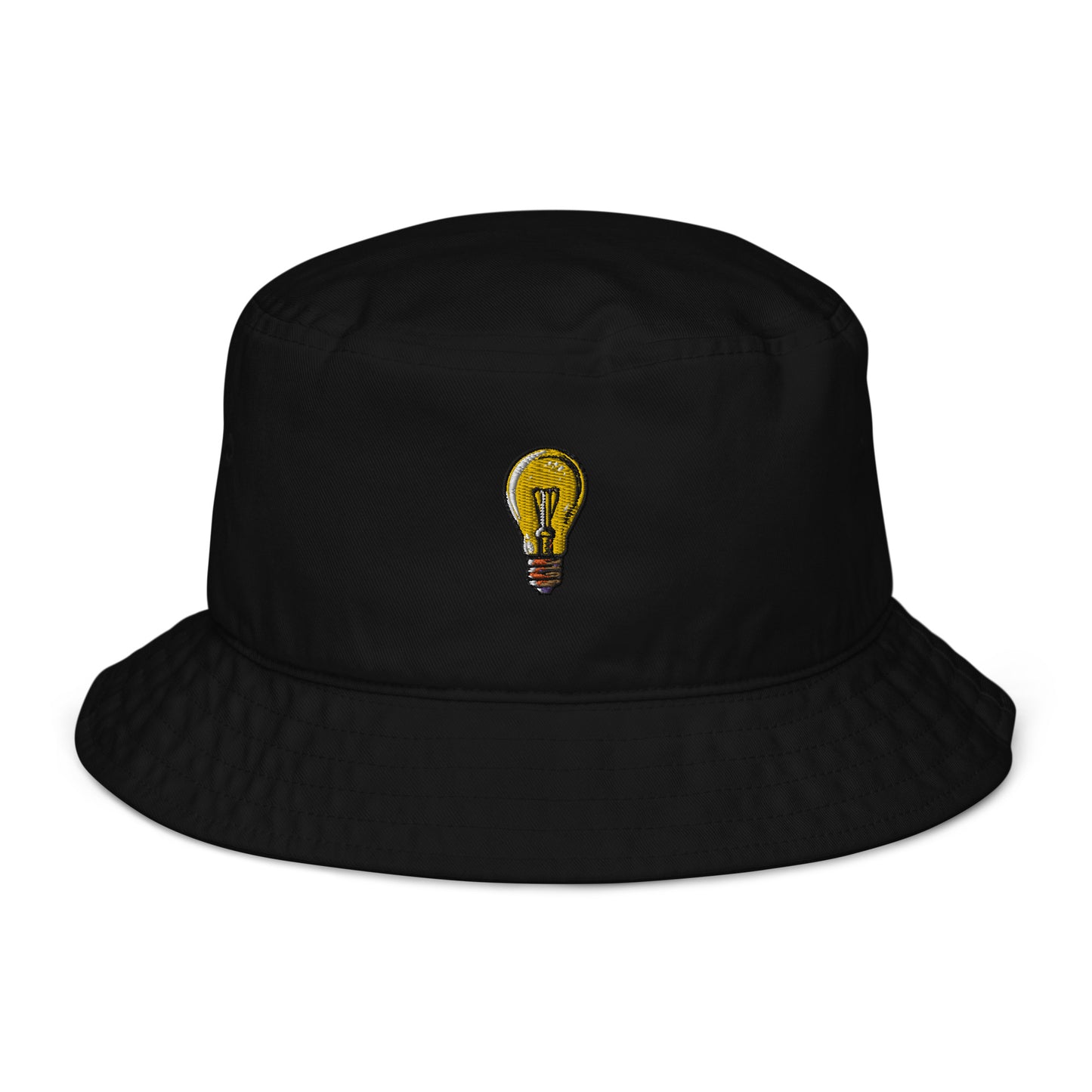 The Invigoratingly Bright Idea Embroidered Organic Bucket Hat