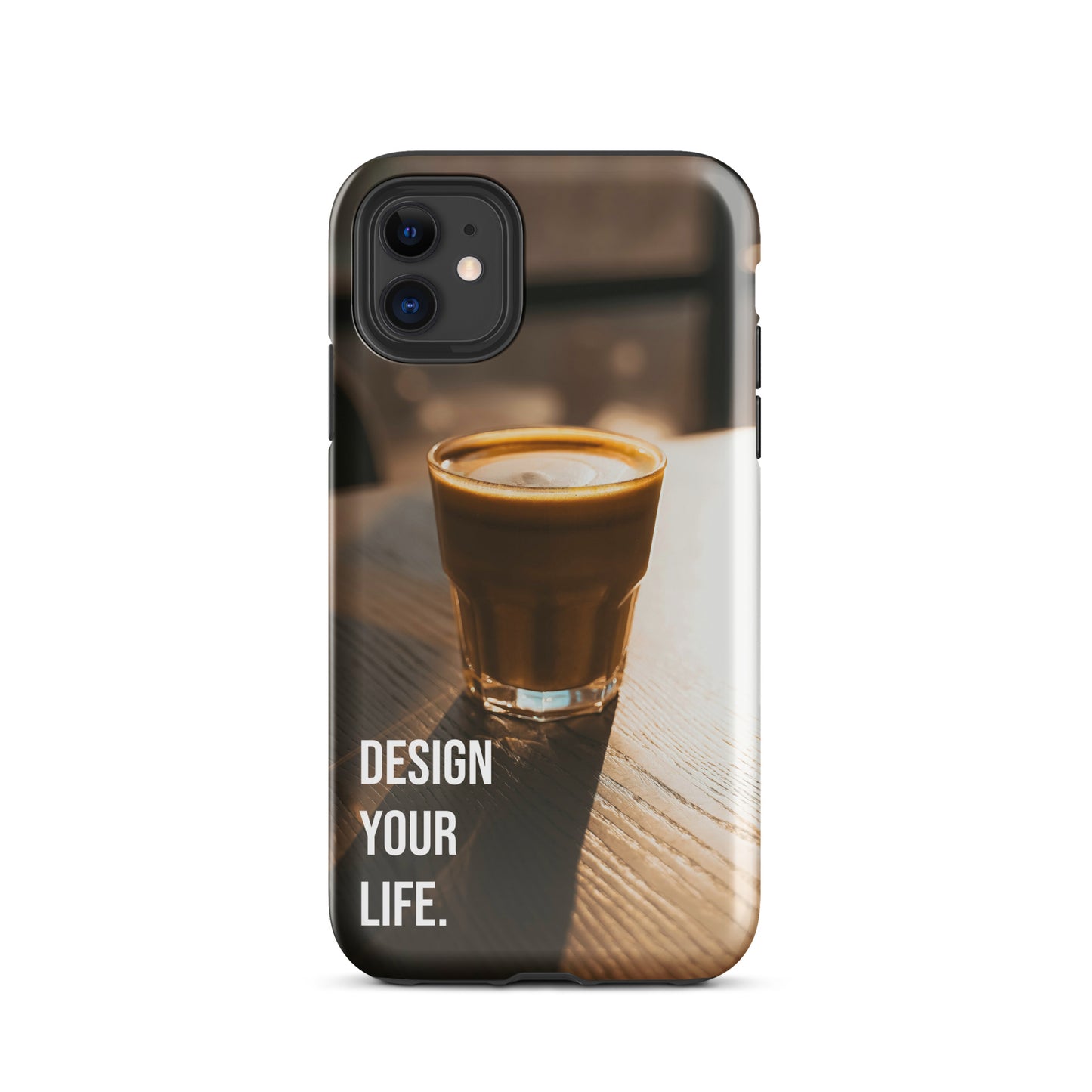 The Impact-Resistant Happy Design-Your-Life Rugged Guardian Case for iPhone® with Dual-Layer Protection