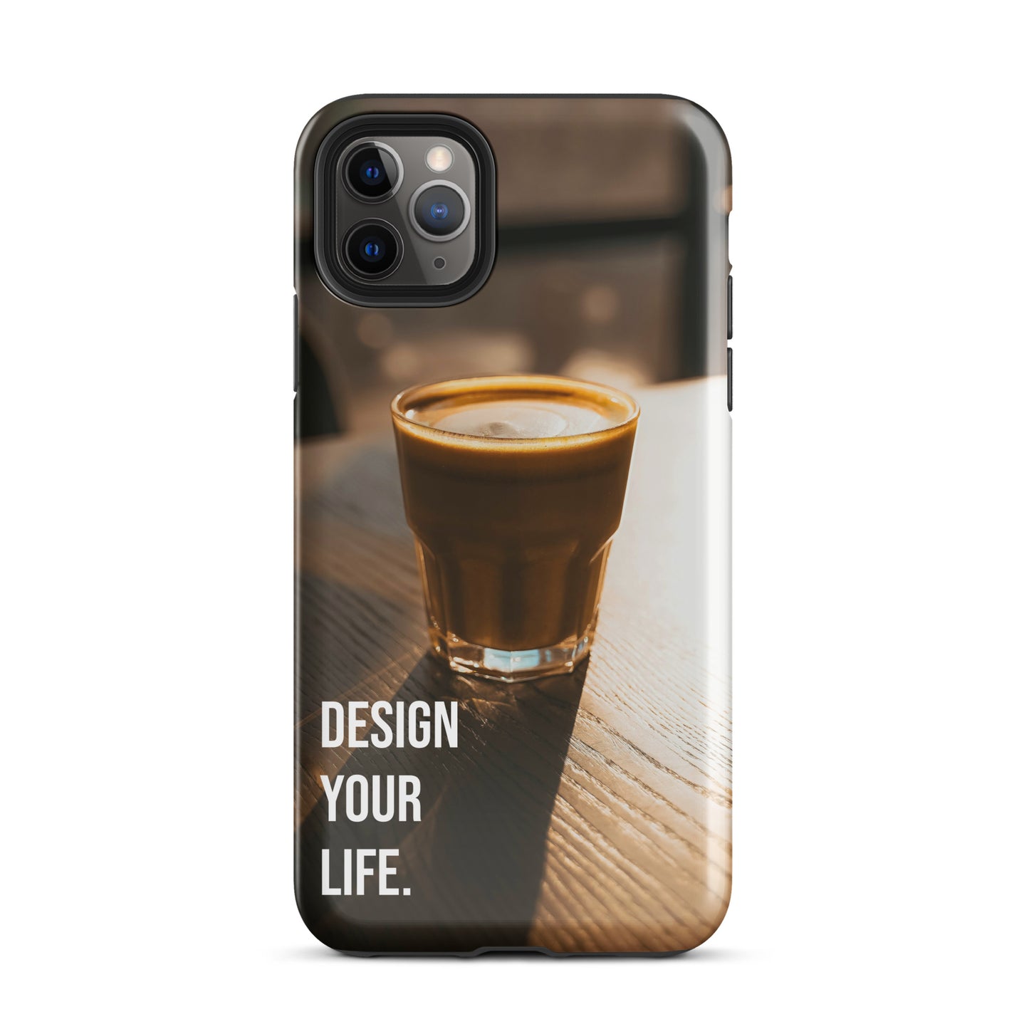 The Impact-Resistant Happy Design-Your-Life Rugged Guardian Case for iPhone® with Dual-Layer Protection