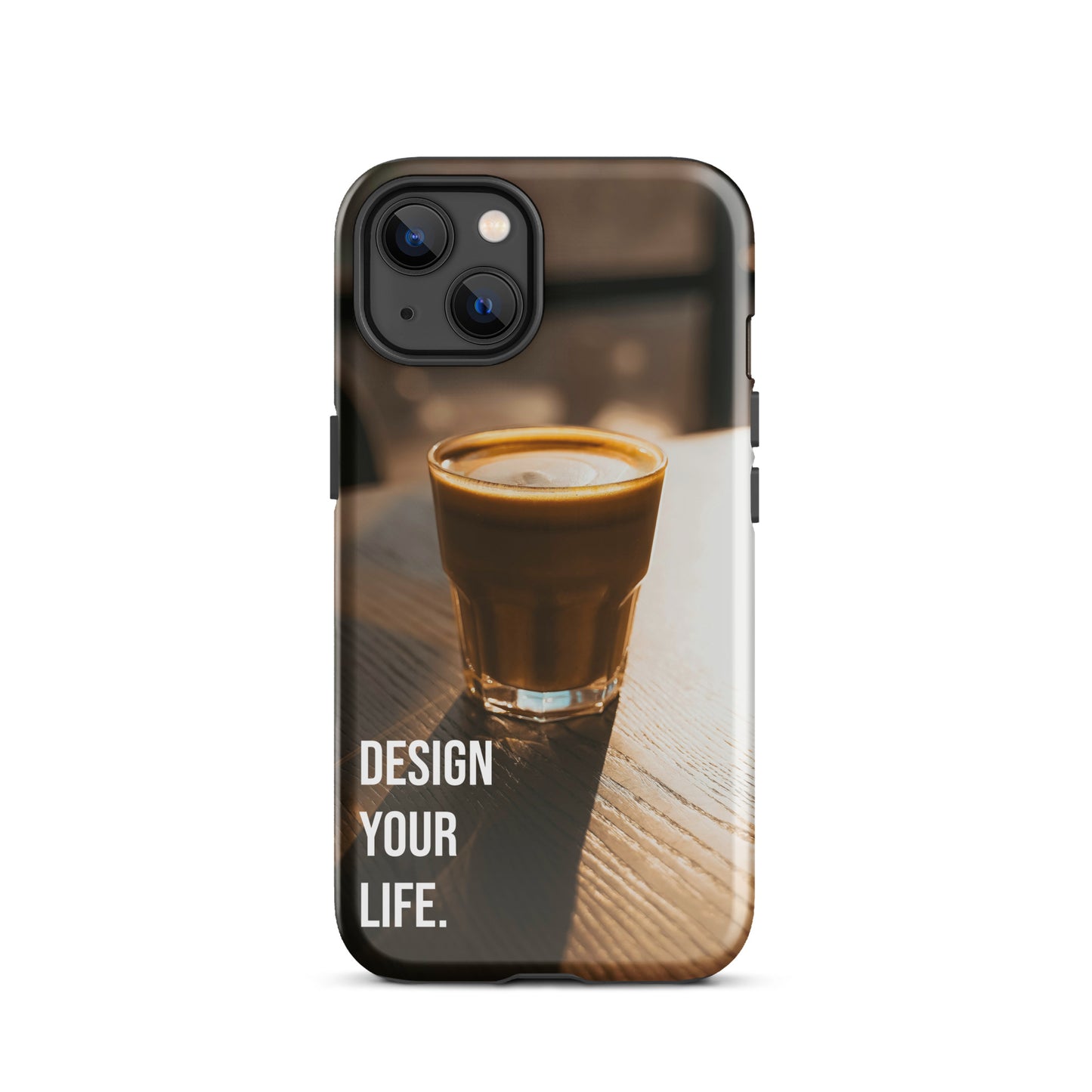 The Impact-Resistant Happy Design-Your-Life Rugged Guardian Case for iPhone® with Dual-Layer Protection