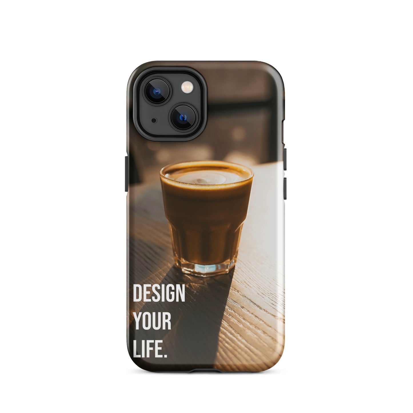 The Impact-Resistant Happy Design-Your-Life Rugged Guardian Case for iPhone® with Dual-Layer Protection