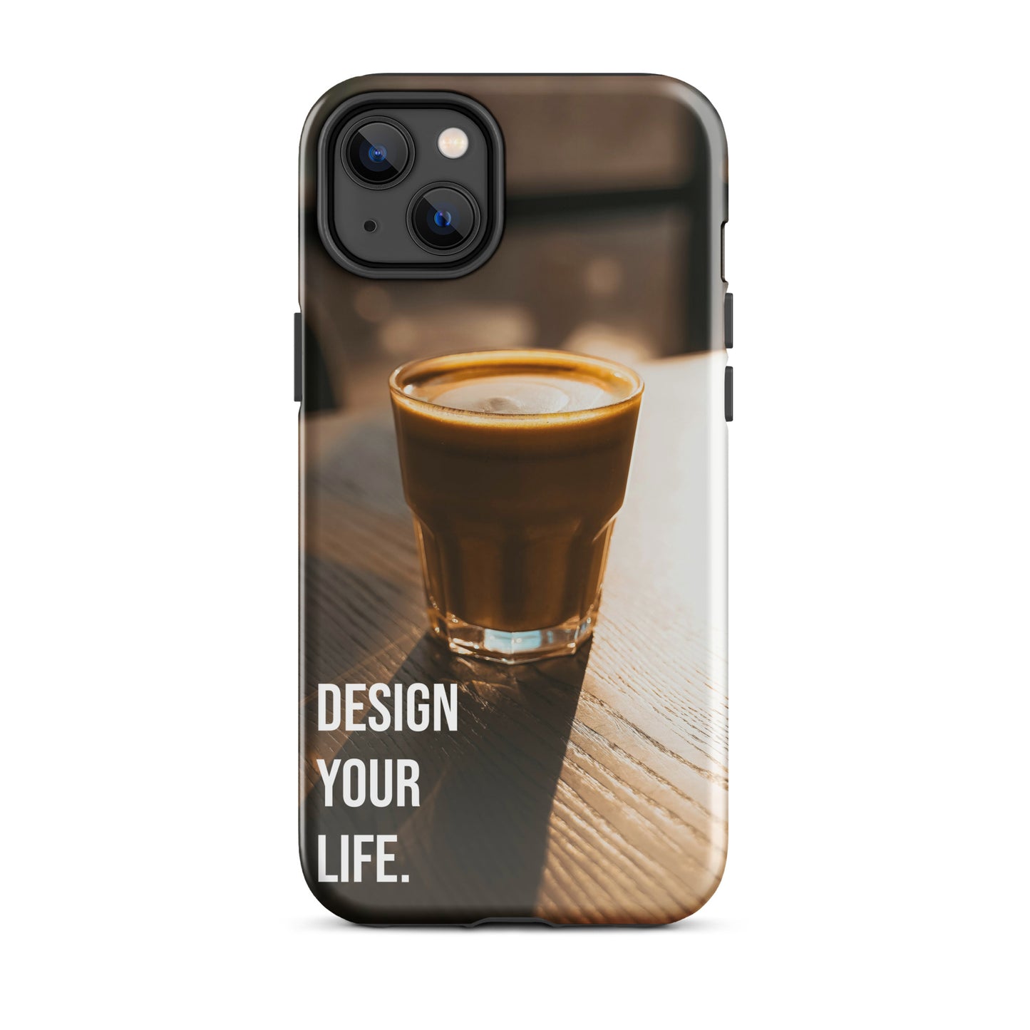 The Impact-Resistant Happy Design-Your-Life Rugged Guardian Case for iPhone® with Dual-Layer Protection