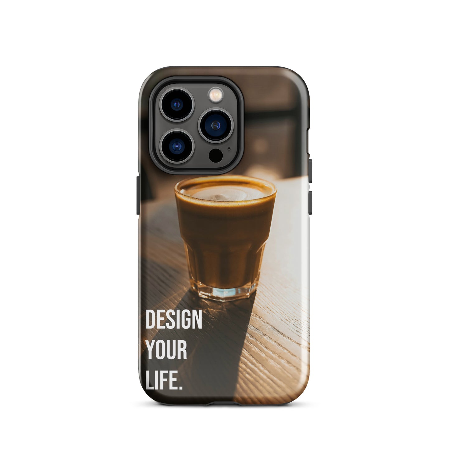 The Impact-Resistant Happy Design-Your-Life Rugged Guardian Case for iPhone® with Dual-Layer Protection