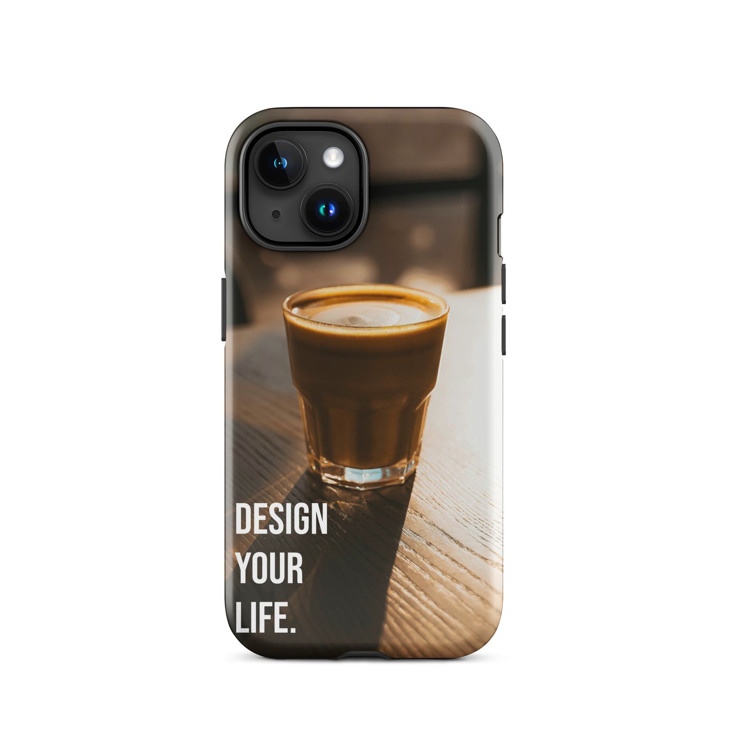 The Impact-Resistant Happy Design-Your-Life Rugged Guardian Case for iPhone® with Dual-Layer Protection