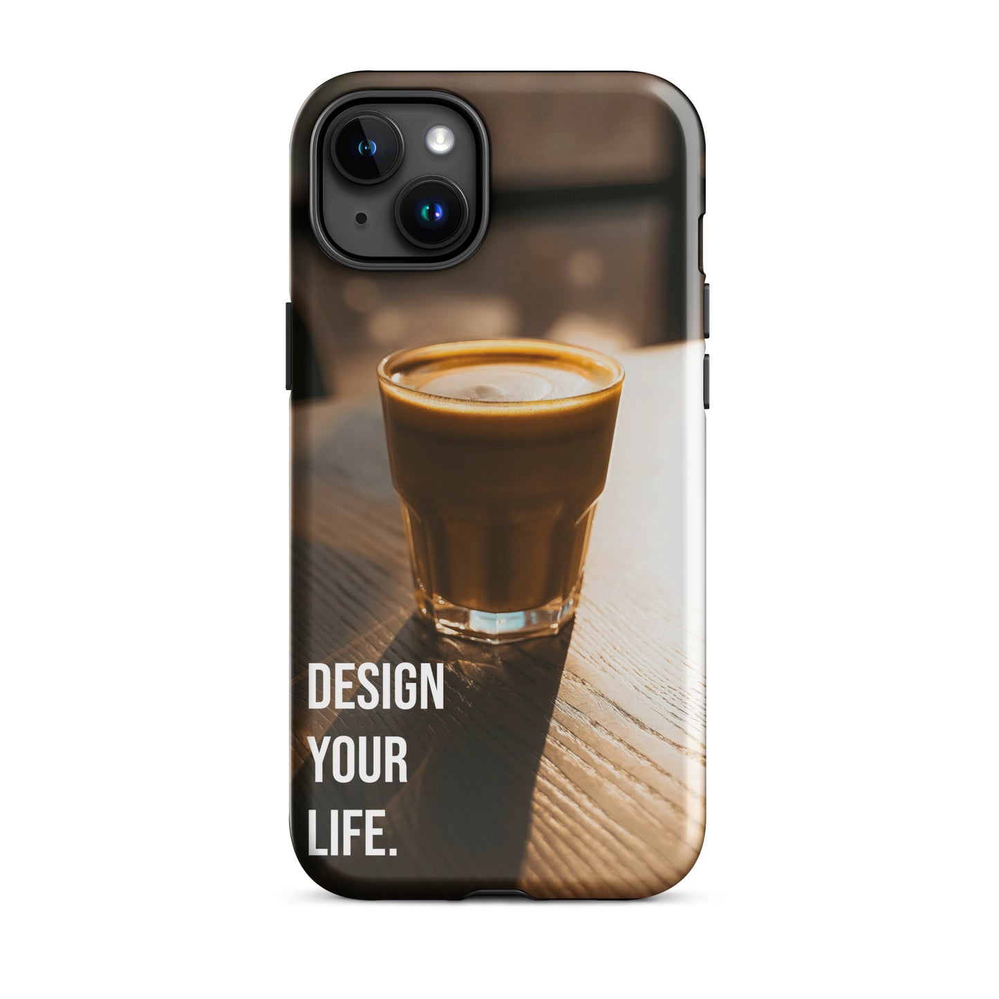 The Impact-Resistant Happy Design-Your-Life Rugged Guardian Case for iPhone® with Dual-Layer Protection