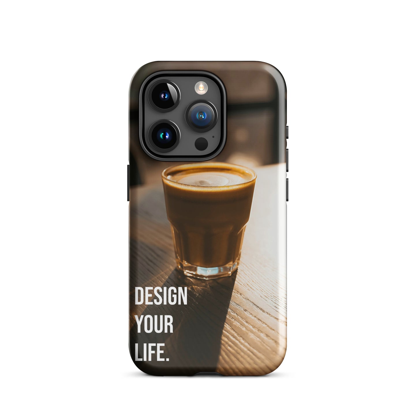 The Impact-Resistant Happy Design-Your-Life Rugged Guardian Case for iPhone® with Dual-Layer Protection