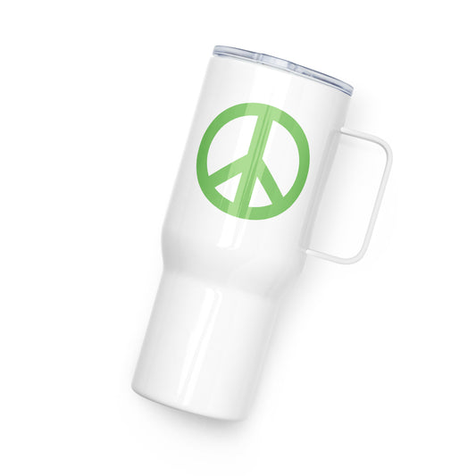 Peace Sign Inspiring Long-Lasting Travel Mug