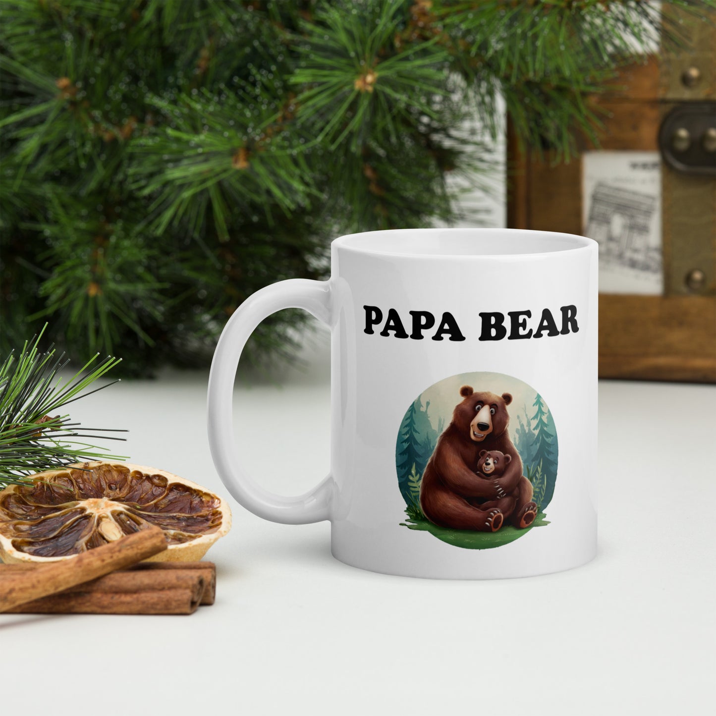 Papa Bear Glossy Mug